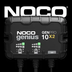 NOCO Genius GENPRO10X2, 2-Bank, 20A (10A/Bank) Onboard Marine Battery Charger, Battery Maintainer and Desulfator