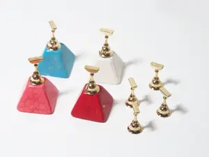False Nail Display Stand Holder Set/ Magnetic Nail Art Practice Holder