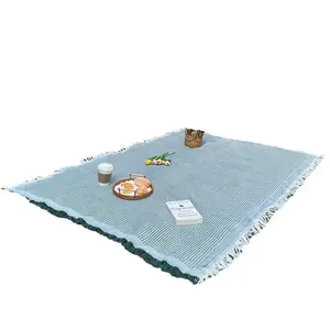 Picnic mat linen tablecloth camping blanket atmosphere tablecloth picnic mat outing car trunk mat