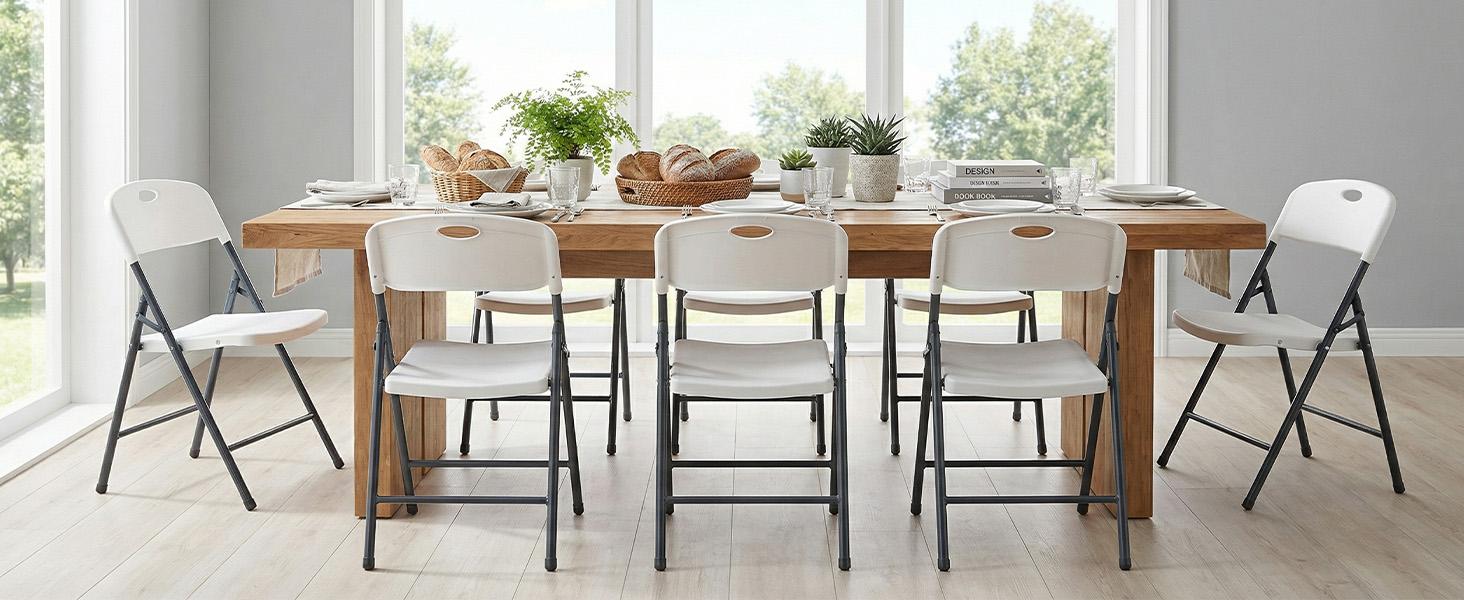 Folding Chairs with Ergonomic Back, Heavy Duty Plastic Stackable Portable Folding Chairs, Weight Capacity 330 Lbs, For Home, Office, Party, Wedding, Patio, Garden, Indoor Outdoor Folding Chairs with Ergonomic Back, Heavy Duty Plastic Stackable Portable Folding Chairs, Weight Capacity 330 Lbs, For Home, Office, Party, Wedding, Patio, Garden, Indoor Outdoor