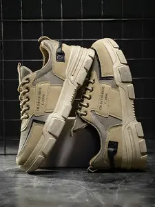 Men's Urban Workwear Work Safety Sneakers | All-Weather Slip-Proof Shoes | Abrasion-Resistant Casual Wear Footwear
