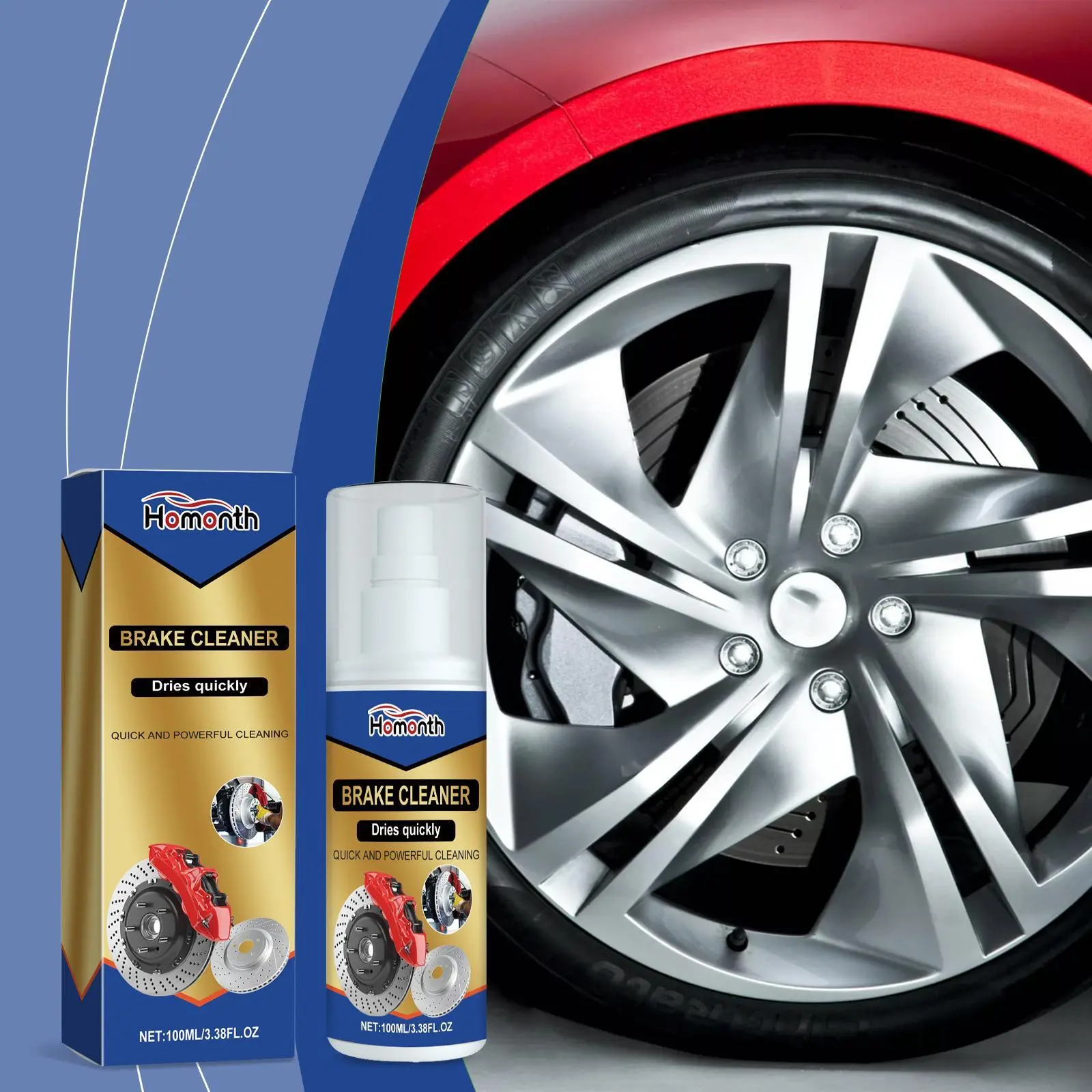 Heavy-Duty Brake & Parts Cleaner, Non-Chlorinated Degreaser Spray for Automotive Cleaning and Powerful Oil Removal, Degreaser Cleaner