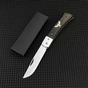 High-quality multi-purpose folding knife with 5Cr13MoV steel blade, 420 steel frame + ebony handle. Ideal for outdoor adventures, camping, hiking, and fishing. A versatile, portable tool and an exquisite gift choice.