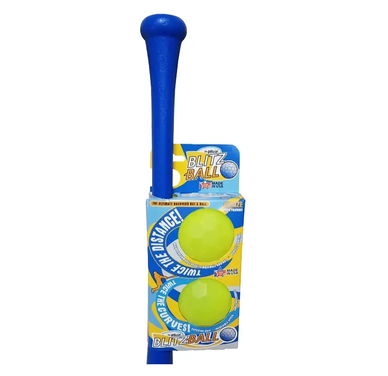 Plastic Backyard Baseball Bat and 2 Ball Combo Set