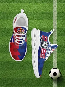 Unisex USA Soccer Theme 2026 Sneakers, Breathable Lightweight Running Shoes, Wide Fit Comfort Athletic Sneakers, Plus Size Casual Walking Shoes