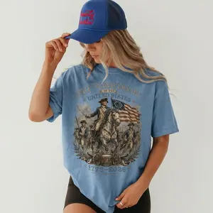 250th Anniversary Of The United States Shirt, Patriotic 1776-2026 America Tee, Vintage Independence Day Graphic T-Shirt, USA Flag Retro July 4th Gift For Men Women Dad Mom Summer