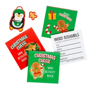 Mini Christmas Activity Books with Stickers - 24 Pc.