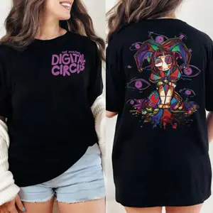 Vintage Pomni TADC 2 Sides Shirt, The Amazing Digital Circus Indie Animation T-Shirt, Gift for Fan