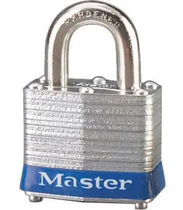 Master Lock Silver - Cylinder Tumbler Steel Padlock 3D