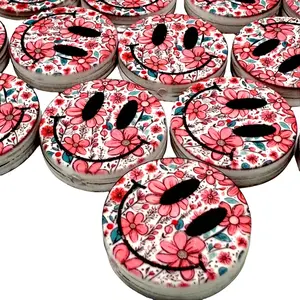 1pc Smiles in Full Bloom Silicone Focal Beads - Cute Supplies for Beaded Pens, Keychains, Custom Pens DIY Makin
