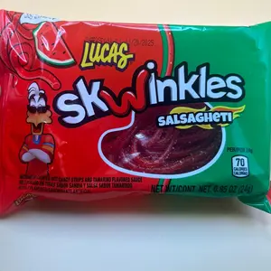 Lucas Salsagheti Sandia O Mango 1Piece Pack Candy Sweet Bonbon Tangy Flavor Sour Fruity Candy