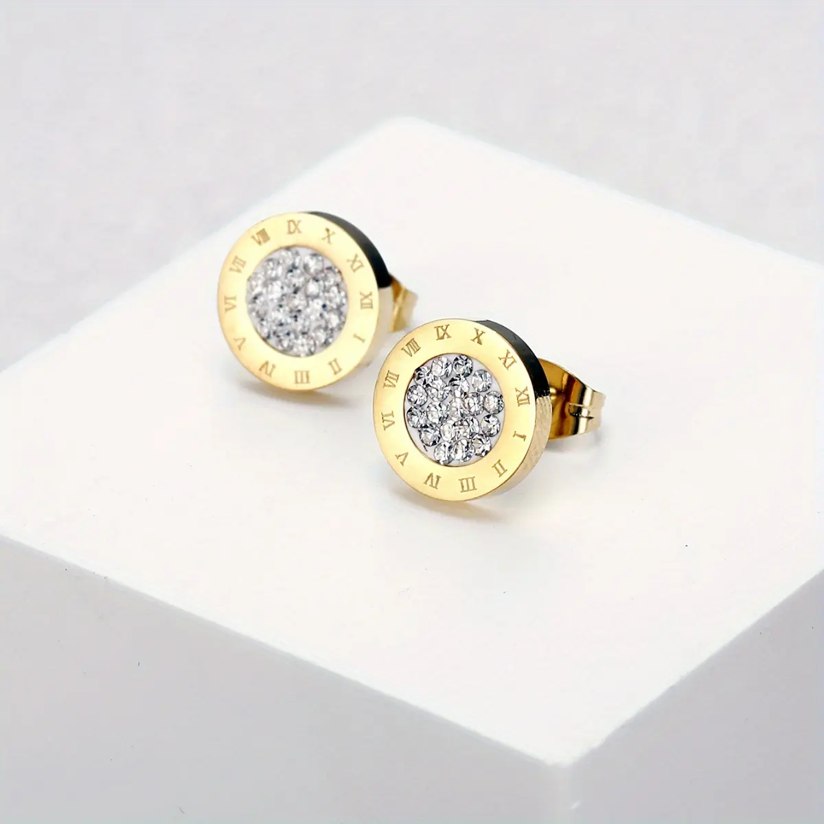 Stainless Steel Stud Earrings for Men and Women, Minimalist Round Anti-Tarnish Jewelry with a Polished Shine, Ideal Anniversary Gift, Non Tarnish Jewelry, Minimalist Shine, Round Stud Polish, Casual, Durable Steel, Elegant, Daily, High Quality Earrings, U