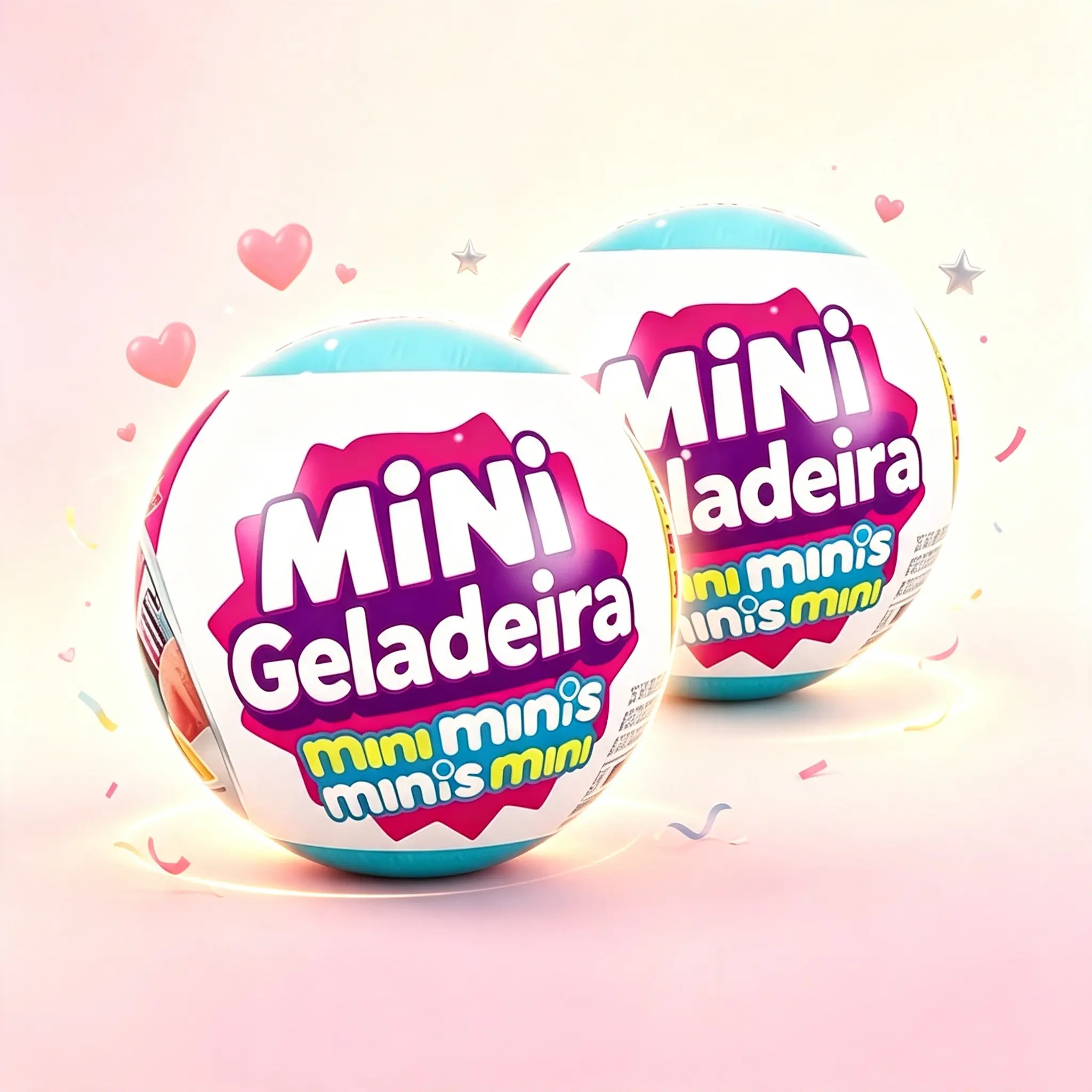 Mini Geladeira Surprise Mystery Capsule Ball, Cozy Retro Mini Brands Mini Food Playset, Realistic Tiny Grocery Miniatures, DIY Micro Kitchen Pretend Play Toys, Mini Dollhouse Scene Accessories, Perfect Gift for Kids, Family & Mini Collectors