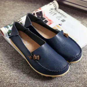 NewGenuineLeatherMomShoesLoafersNurseShoesFlatShoesGirlLowTop