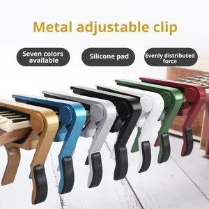 Metal Tuning Clip Folk Acoustic Guitar Capo Ukulele Tuning Capo Musical Instrument Accessories
