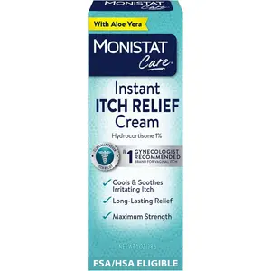 Instant Itch Relief Cream for Women, Fragrance-Free Formula with Aloe Vera Soothes and Cools Vaginal Itch, 1 Oz