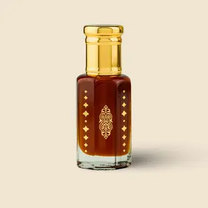 Tarife Attar Mukhallat Emirates Attar Oil - Amber Rose Oud Artisanal Arabic Perfume Alcohol-Free Classic Design-6ml Vanilla Unisex