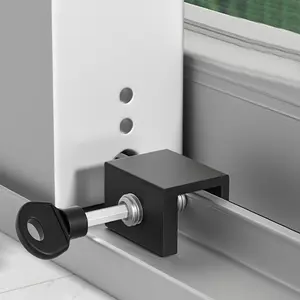 2pcs Adjustable Lock Stopper, Kids Pets Safety, Anti Theft Door Lock, Vertical Key, Sliding Vertical Doors, Hardware Accessories