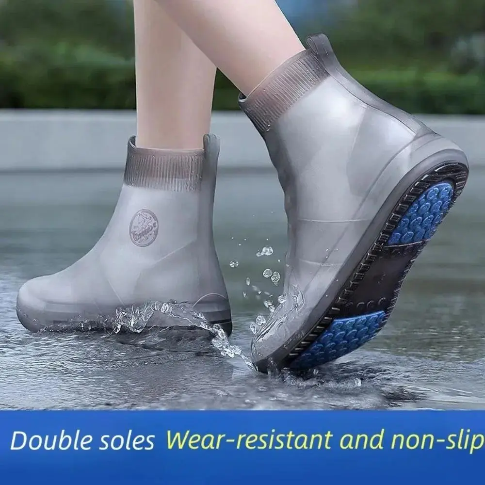 Waterproof Silicone Shoe Covers, Anti-Slip Unisex Sneaker Protectors for Outdoor Rainy Days