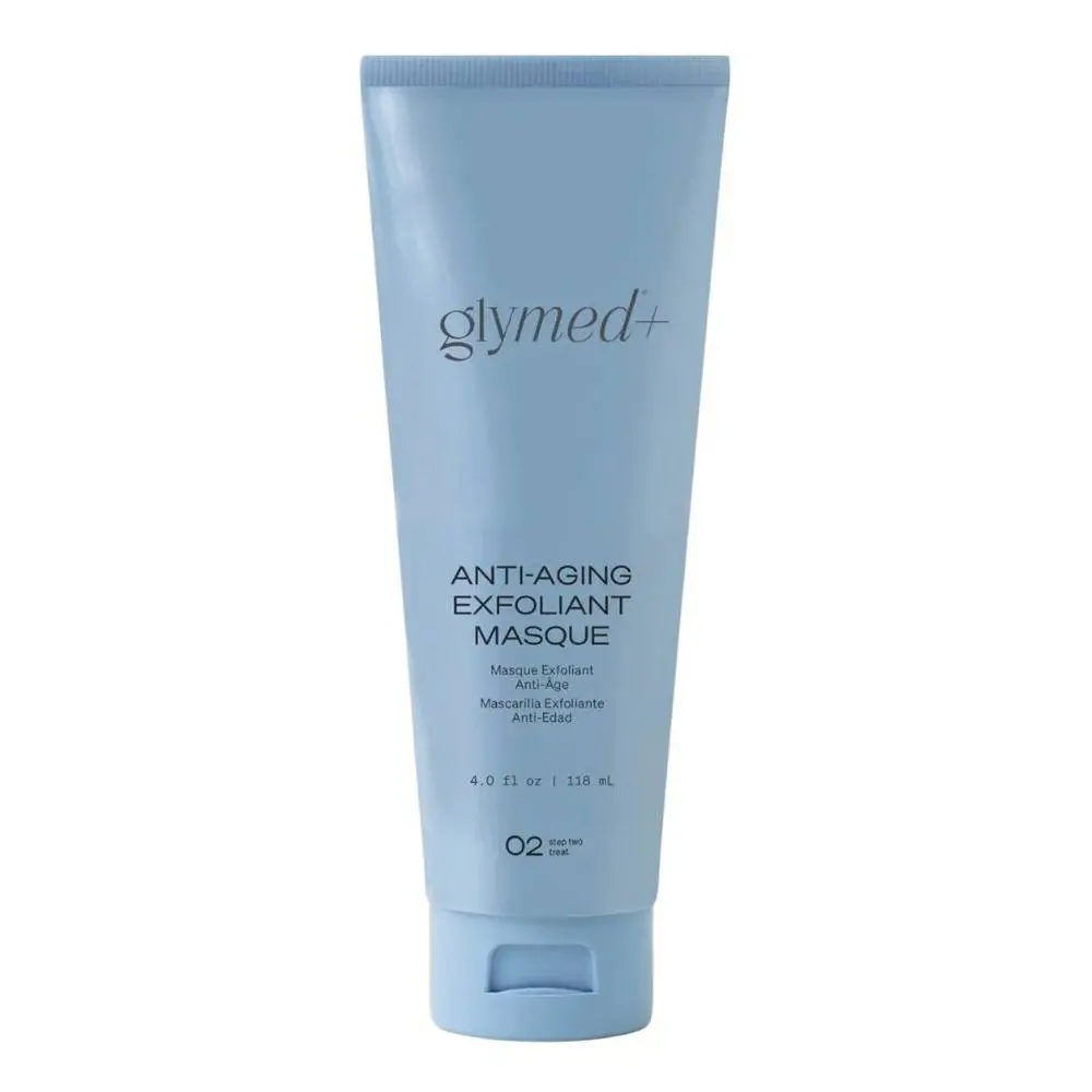 GlyMed Plus Anti-Aging Exfoliant Masque - Gentle Multi-Acid Treatment with Glycolic & Salicylic Acid for Brightening, Smoothing & Pore Refining - For Sensitive Skin & Rosacea, 4 oz, Glycolic Acid