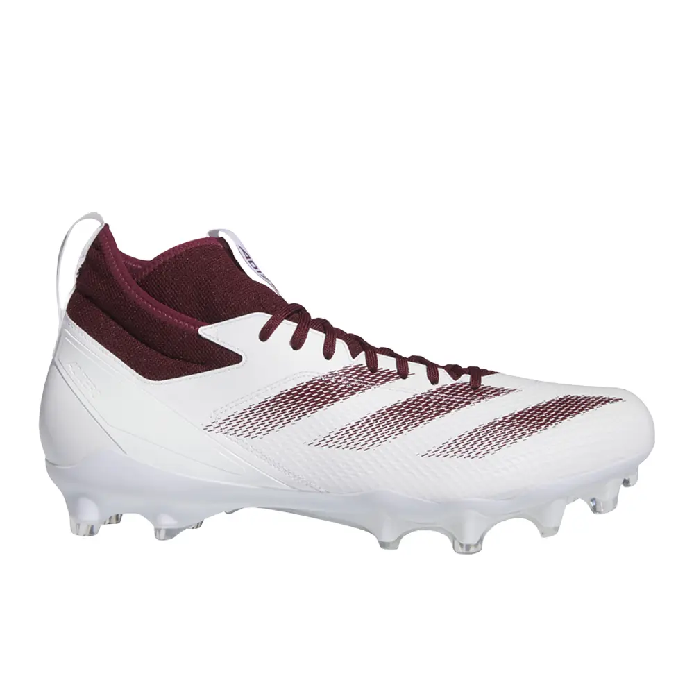 adidas Mens Adizero Impact American Football Sneakers Shoes - Red, White