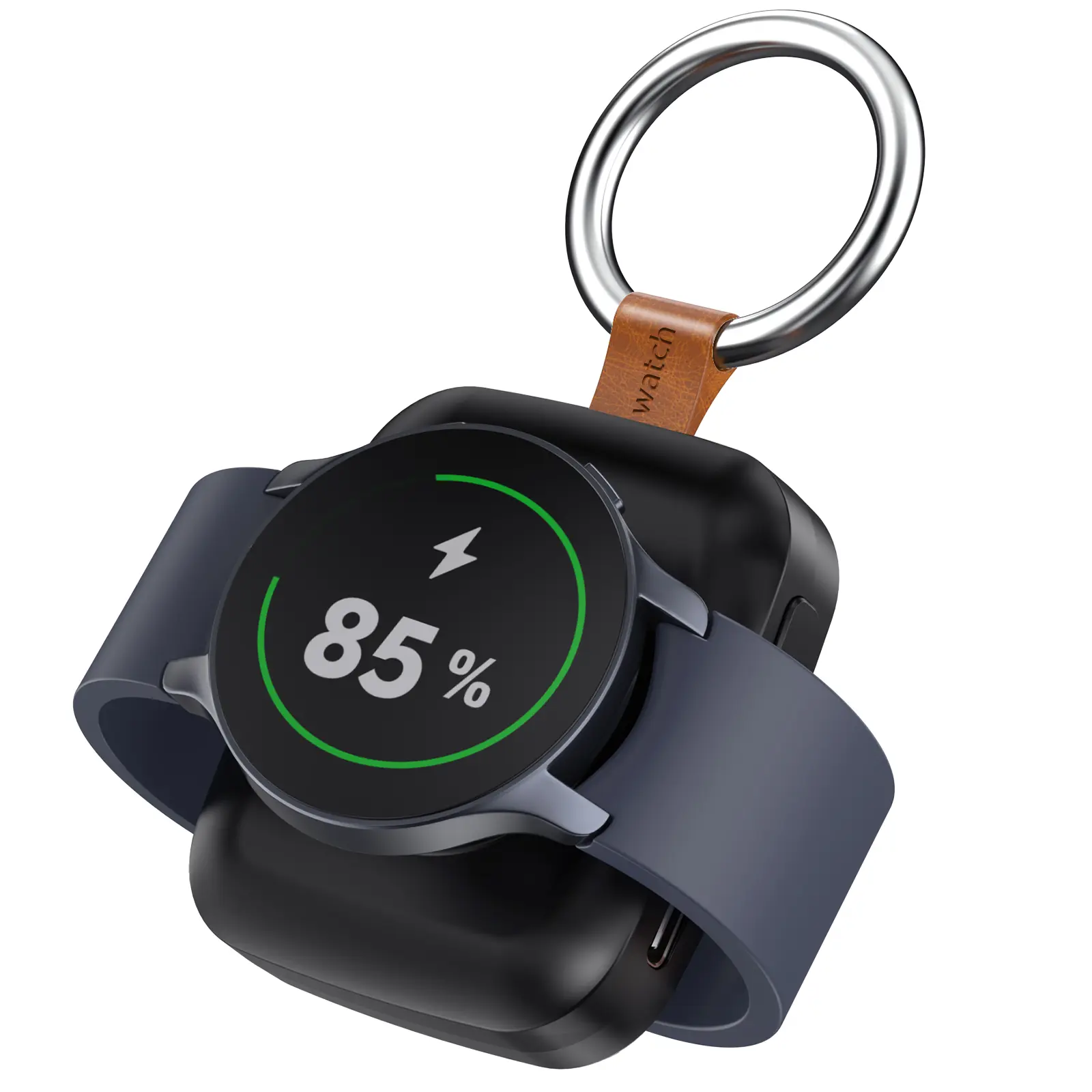 Portable Charger for Samsung Galaxy Watch Active 1/2/3/4/5 Pro/6 Classic/6/7/8, 1200mah Capacity, Fast Wireless Charging Support, Smart Watch Charger