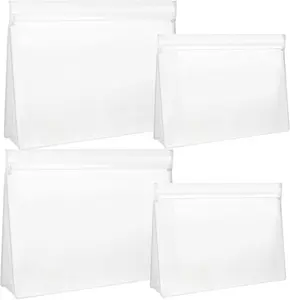 4 Pack Leakproof Clear Toiletry bags, TSA Approved Quart Size Zipper Bags,  Travel Makeup  Bags for Women Men, Carry on Airport Airline Compliant Bags