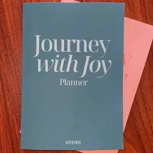 Journey with Joy Planner - Undated Monthly & Weekly with Guided Annual & Quarterly Planning, 7"x10" Soft Cover, Self-Care & Habit Tracker