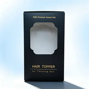 【Don't buy - Free gift topper‘s box】An exquisite black gift box, through the transparent part on the front, you can directly see the hair. It can be filled with a topper made of real hair, which is also very elegant as a gift.