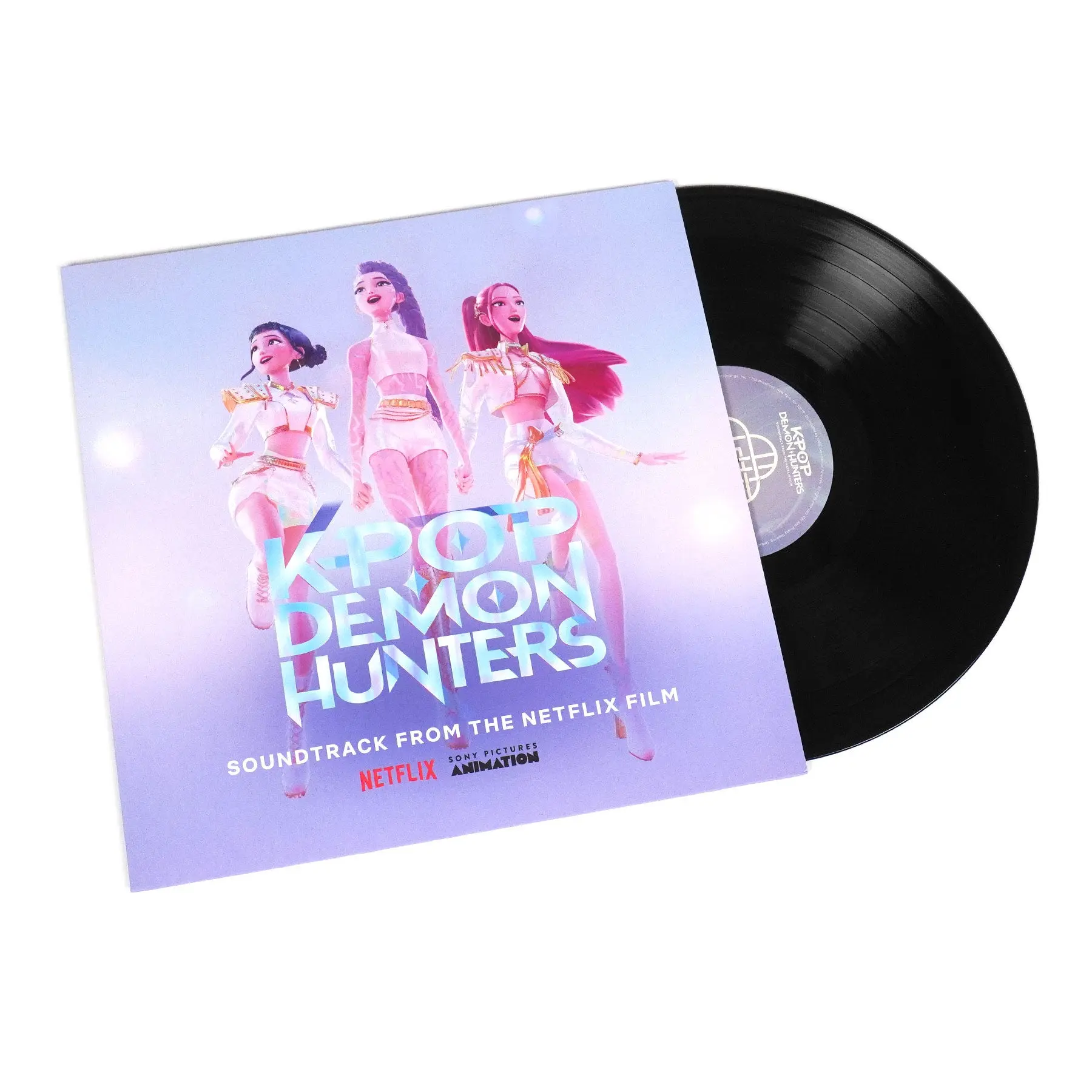 KPop Demon Hunters Original Soundtrack Black Vinyl LP, New Release Music Vinyl Record Collectible, Vinyl Records
