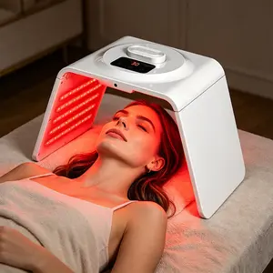 LED skin care instrument-foldable, 7- color folding facial skin care and beauty instrument, suitable for family spa- multifunctional spa beauty tool, with spray for comfort and relaxation, perfect gift for girlfriend and mother.