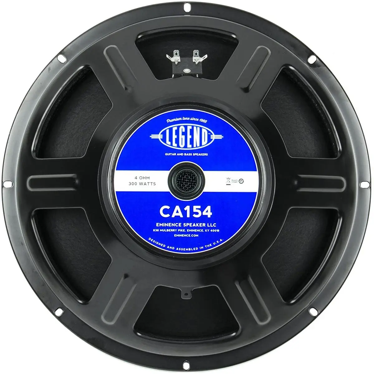 Eminence Speakers Legend CA154 15" 300W Bass Guitar Speaker Driver, 4 Ohm