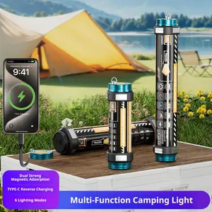 New LED emergency light, outdoor tent light, camping light with long battery life, multifunctional orange mosquito repellent light