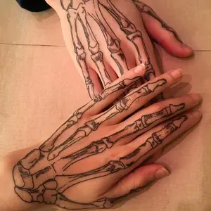 Skeleton Hand Temporary Tattoo for Halloween