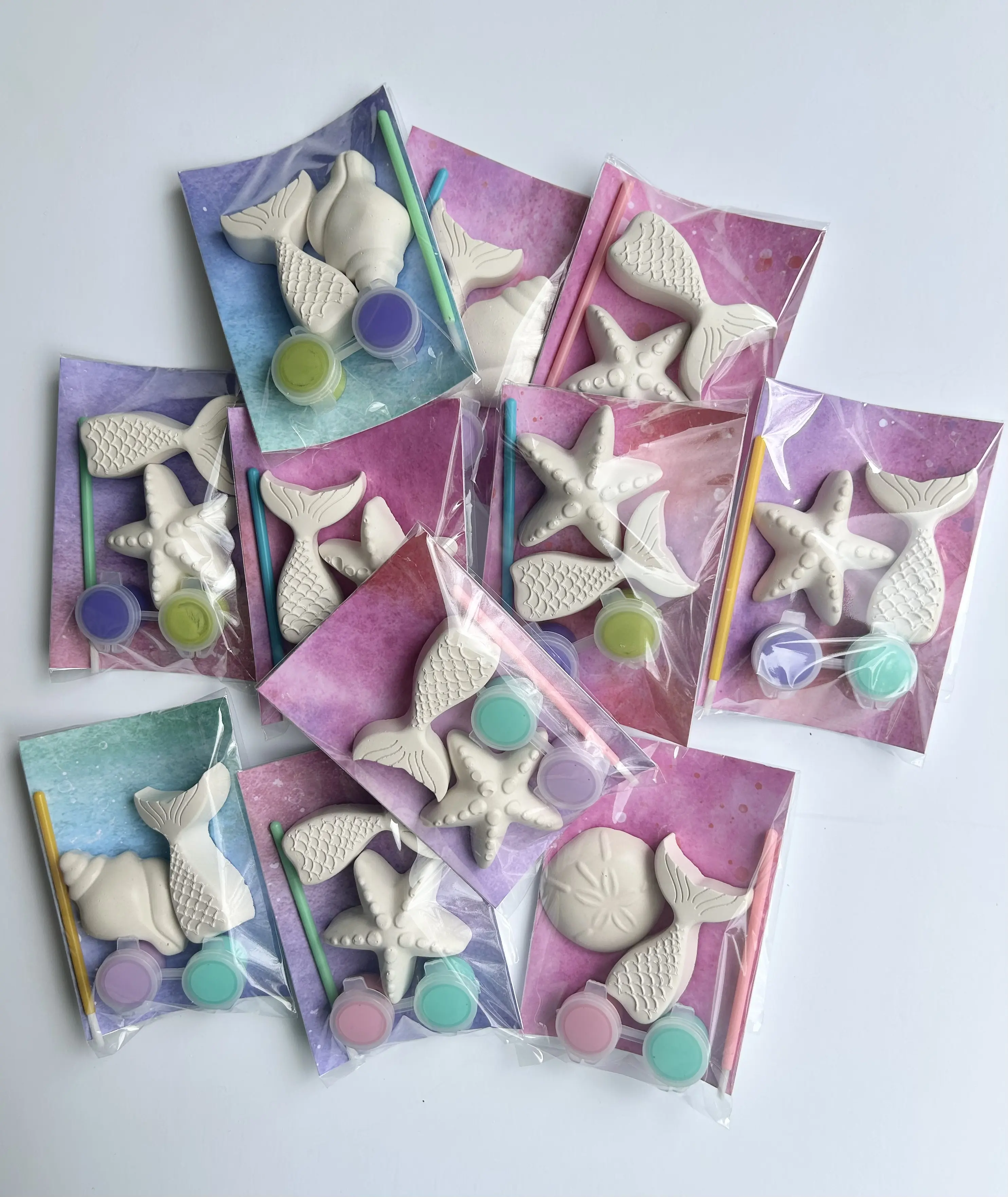 Mermaid Party Paint Favor Kits