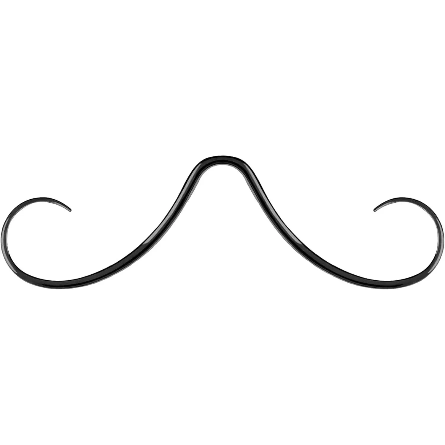 14G/16G G23 Titanium Mustache Septum Ring Titanium Septum Mustache Nose Ring Piercing Jewelry Septum Piercing Hanger Jewelry for Women and Men