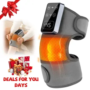 【DealsForYouDays】Portable Comfort Electric Cordless Knee Massager，Electric Heated Knee Brace, 5 Heat Levels & 3 Massage Modes, Personal Care Appliances，Gifts for Men and Women