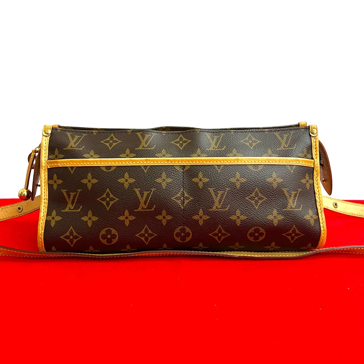 Pre-owned Louis Vuitton Canvas Shoulder Bags Popincourt Long Monogram Leather Shoulder Bag