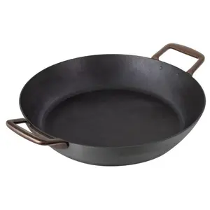 Kuhn Rikon 11" Black Star Iron Frying Pan w/ Side Handles