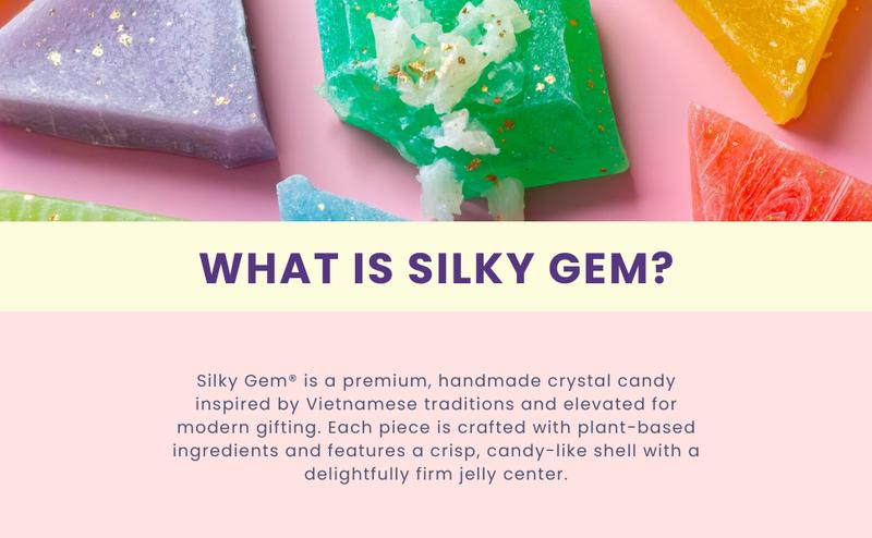 Silky Gem Sour Bites – Mini Crystal Candy with Pixie Sour Sparkle – Crunchy Outside, Soft Inside – Tangy & Sweet Treat – Vegan, Gluten-Free, Nut-Free – Christmas candy 6 oz Bag