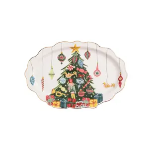 Christmas Tree Ornament Platter