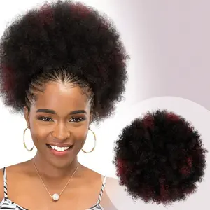 Instant Glitz Synthetic Drawstring Ponytail Retro Puff Large