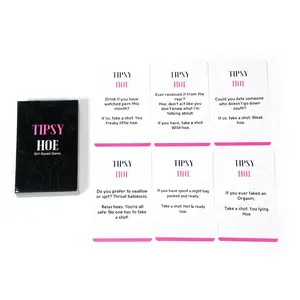 Tipsy Hoe Women's Party Card Game, Fun Social Game for Girls' Night, Single Party, Birthday Celebrations, Bff Festivals, Tabletop Games