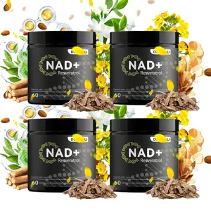 Liposomal NAD+ NMN Supplement  Resveratrol 60 Capsules Advanced Cellular Energy Support Mental Focus Supplement
