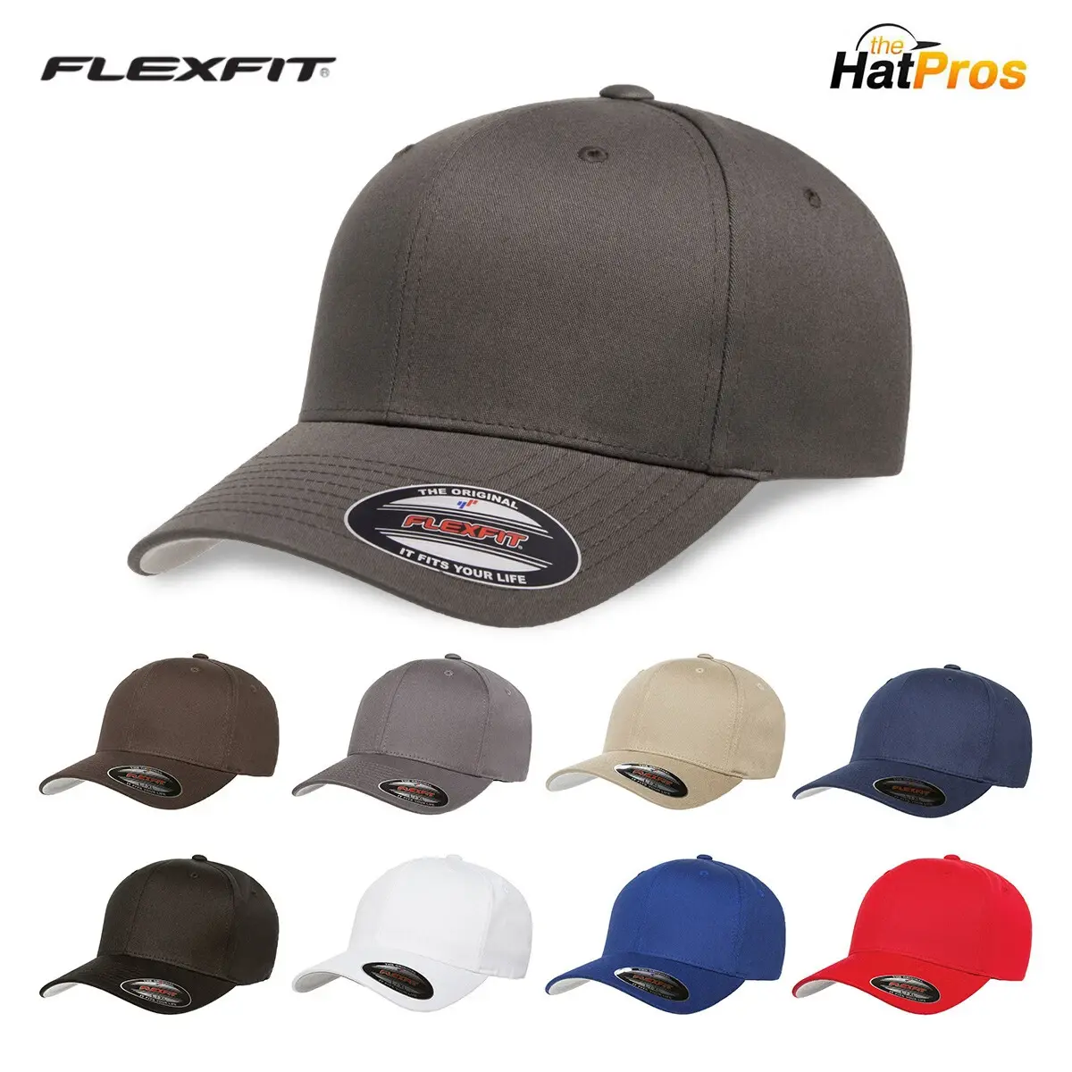 Classic ORIGINAL 6-Panel Fitted 6277 Baseball Cap HAT S/M L/XL XXL Classic ORIGINAL 6-Panel Fitted 6277 Baseball Cap HAT S/M L/XL XXL