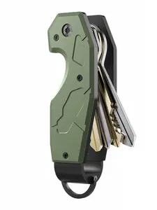 Key Organizer, Compact Key Holder for Keychain, Minimalist Pocket Key Chain, Secures 2-6 Keys, Fashion Accessories for Men & Women, Fashionable Alloy Keychain