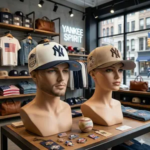 New Era MLB Yankees NY 9FORTY Hat for Men Women, Adjustable Curved Brim Cap, Breathable Cotton Baseball Hat.