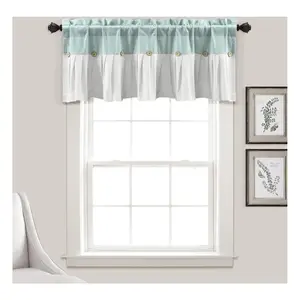 Linen Button Valance 52X18 2" Header