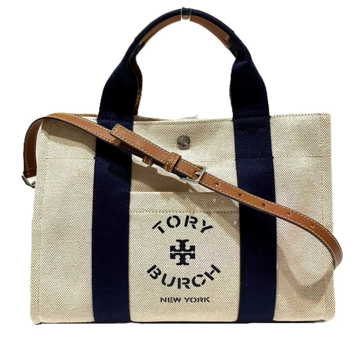 Pre-owned Tory Burch Canvas Tote Bags Small Tory Tote Bag