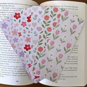 Floral Spring Bookmarks | Bookish Merch | Decorative Bookmark cardstock bookmark